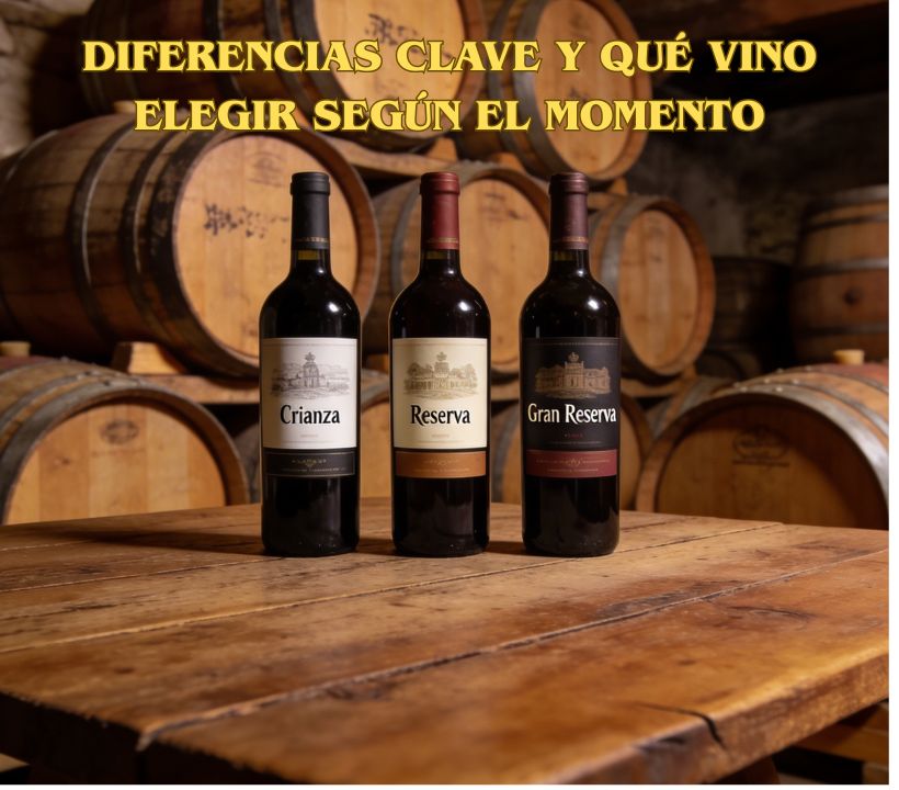 Crianza, Reserva o Gran Reserva: Diferencias Clave y Qué Vino Elegir Según el Momento